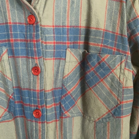 EShakti Plaid Button Shirtdress Sz 6 - Picture 2 of 5